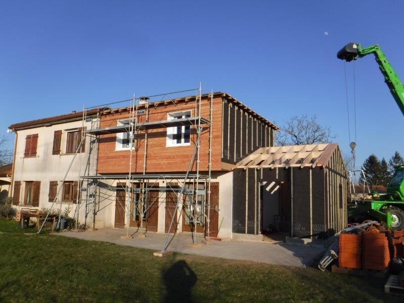 Extension et surélévation en bois